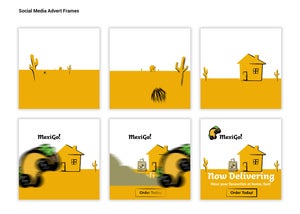 The story board for a short Instagram advertisement for MexiGo!